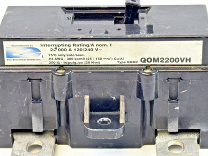 SQUARE D QOM2200VH  MAIN CIRCUIT BREAKER  2P  200A  240VAC