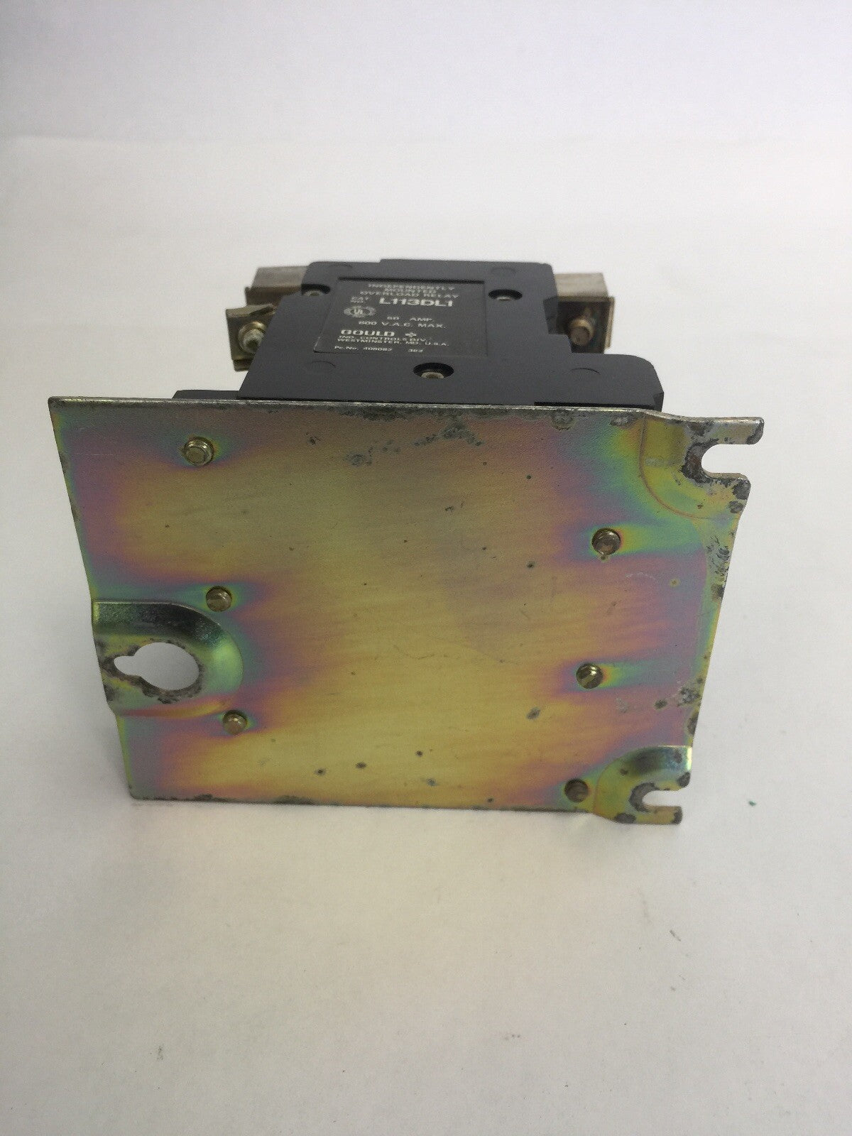 GOULD L113DL1 INDEPENDENTLY MOUNTED OVERLOAD RELAY 50AMP 600VAC NO HEATERS