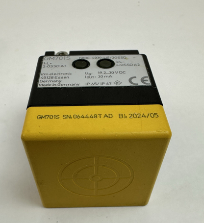IFM GM701S INDUCTIVE SENSOR GIMC-4030-US/20SSD PROXIMITY SENSOR