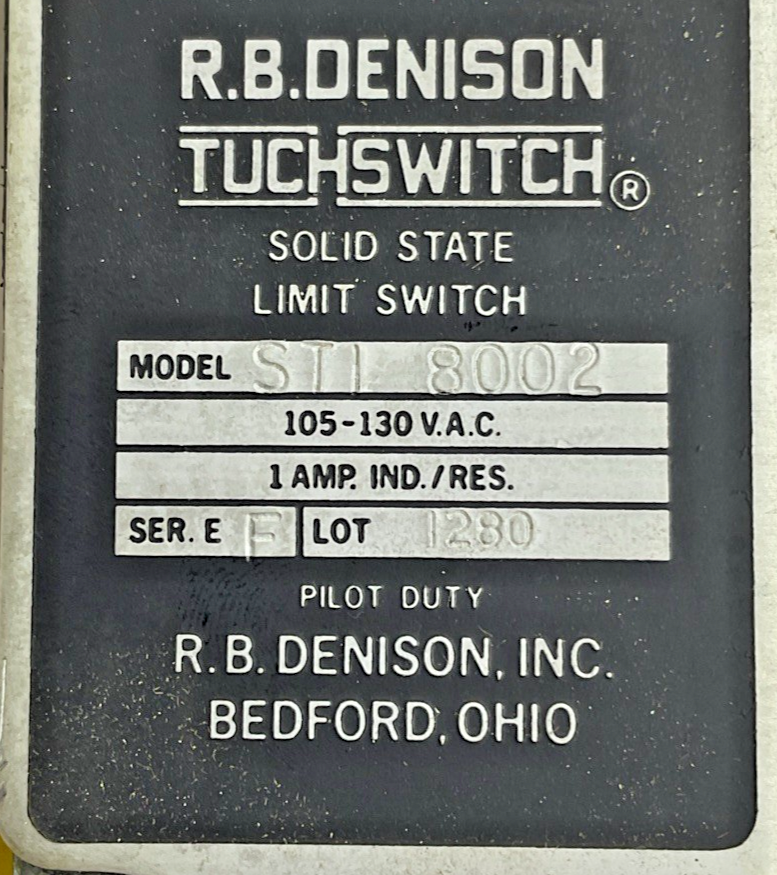 R.B DENISON STI 8002 SOLID STATE LIMIT SWITCH