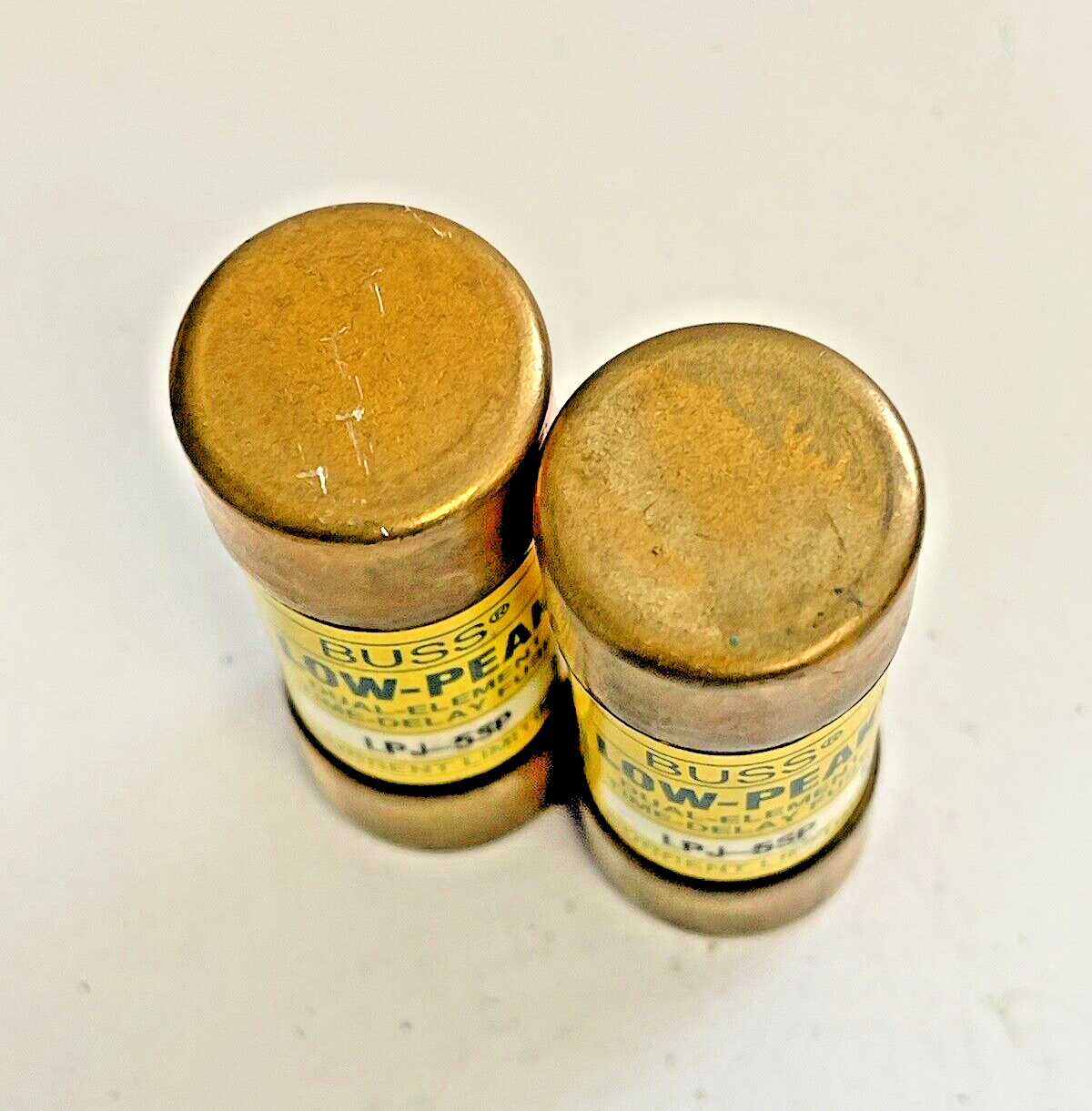 BUSSMANN *LOT OF 2*  LPJ-5SP  600 VAC TIME-DELAY DUAL-ELEMENT LOW-PEAK