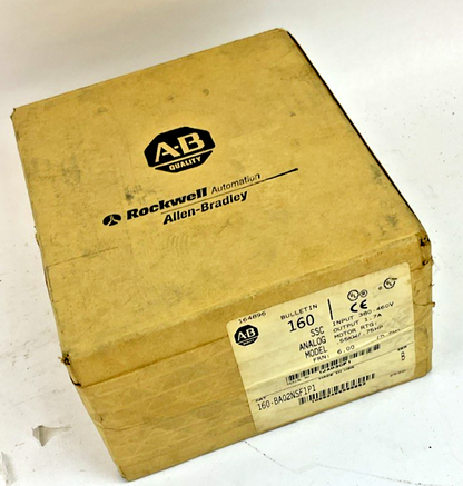 ALLEN BRADLEY 160-BA02NSF191 ANALOG AMPLIFIER MOTOR DRIVE .75HP SER.B FRN:6.0.