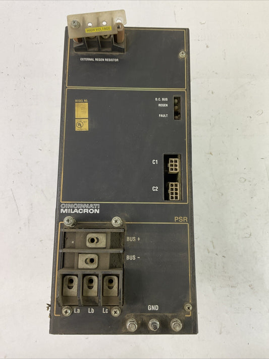 CINCINNATI MILACRON PSR4/5-275-7500 POWER SUPPLY OUTPUT 310VDC 75ADC INPUT