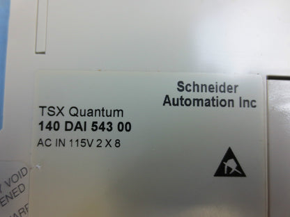 SCHNEIDER MODICON 140 DAI 543 00 - 115VAC INPUT MODULE - NO TERMINAL STRIP