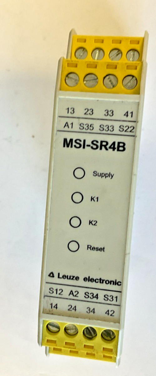 LEUZE MSI-SR4B-01 EMERGENCY STOP RELAY 24VAC/VDC