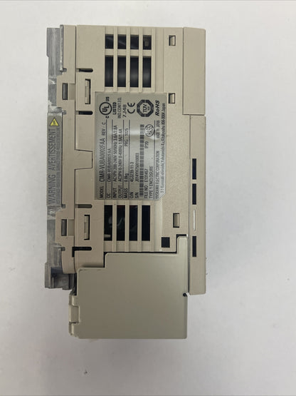 YASKAWA CIMR-VUBA0002FAA AC DRIVE REV C OUTPUT 0-240VAC 1.9/1.6A 0-400HZ INPUT