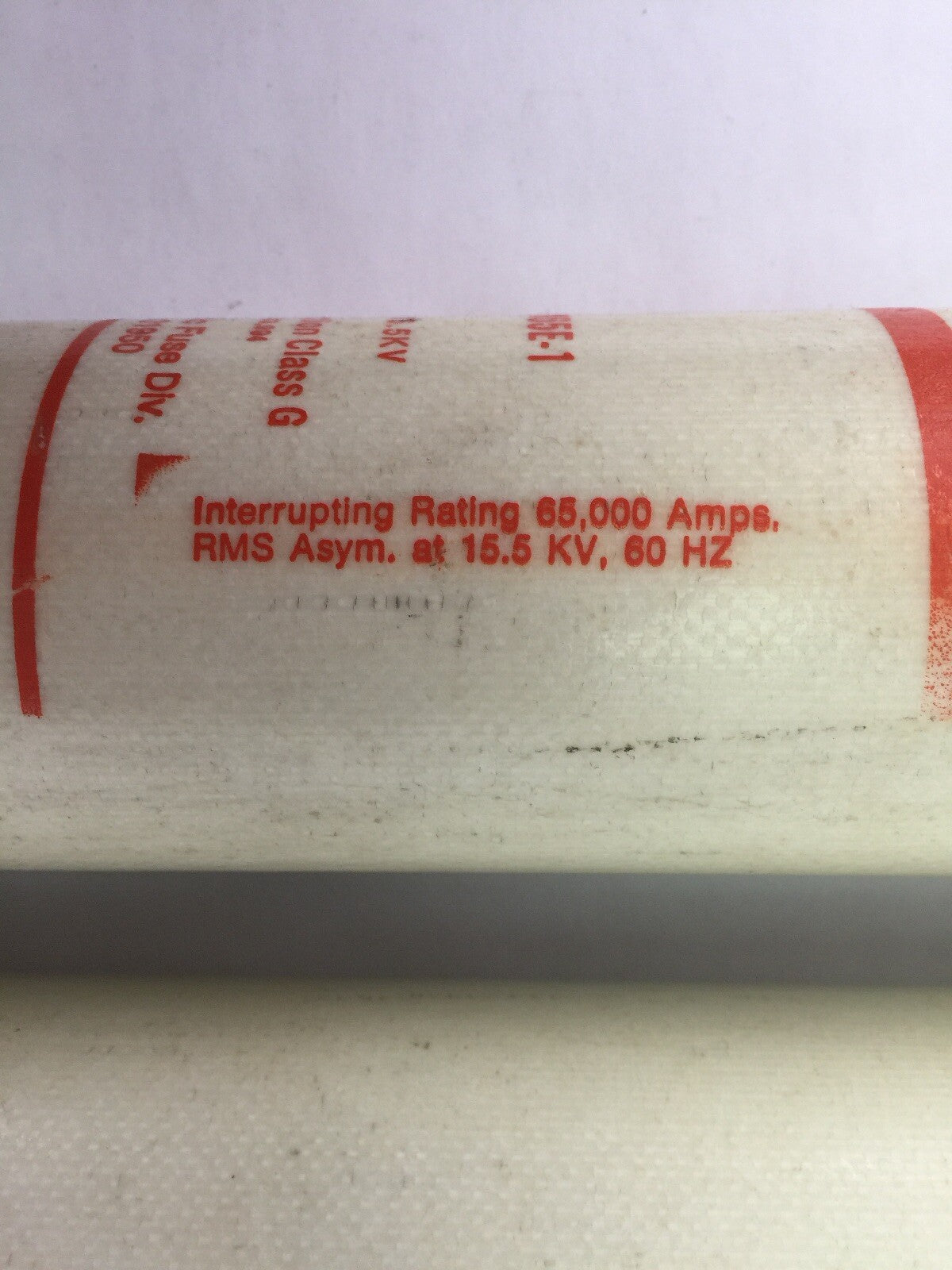 GOULD SHAWMUT AMPTRAP A1550X65E-1 CURRENT LIMITING FUSE 15.5KV CS-3 65,000 AMPS
