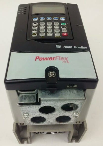 ALLEN BRADLEY POWER FLEX 70 20A-D2P1A3AYNNNC0 SER. A,3PH,480V, 1HP, W/ 20-HIM-A3