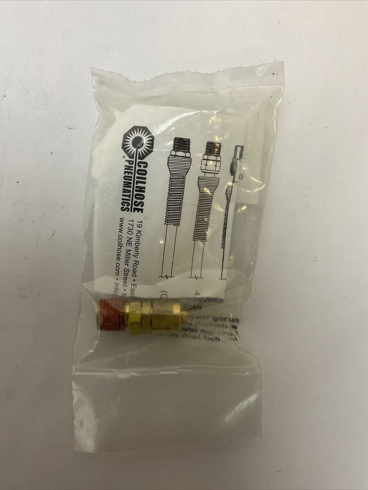 COILHOSE PNEUMATICS NRS0404 NYLON REUSABLE SWIVEL FITTING 1/4"