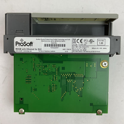 PROSOFT TECHNOLOGY MVI46-DFNT WITH ETHERNET FOR SLC COMMUNICATIONS MODULE