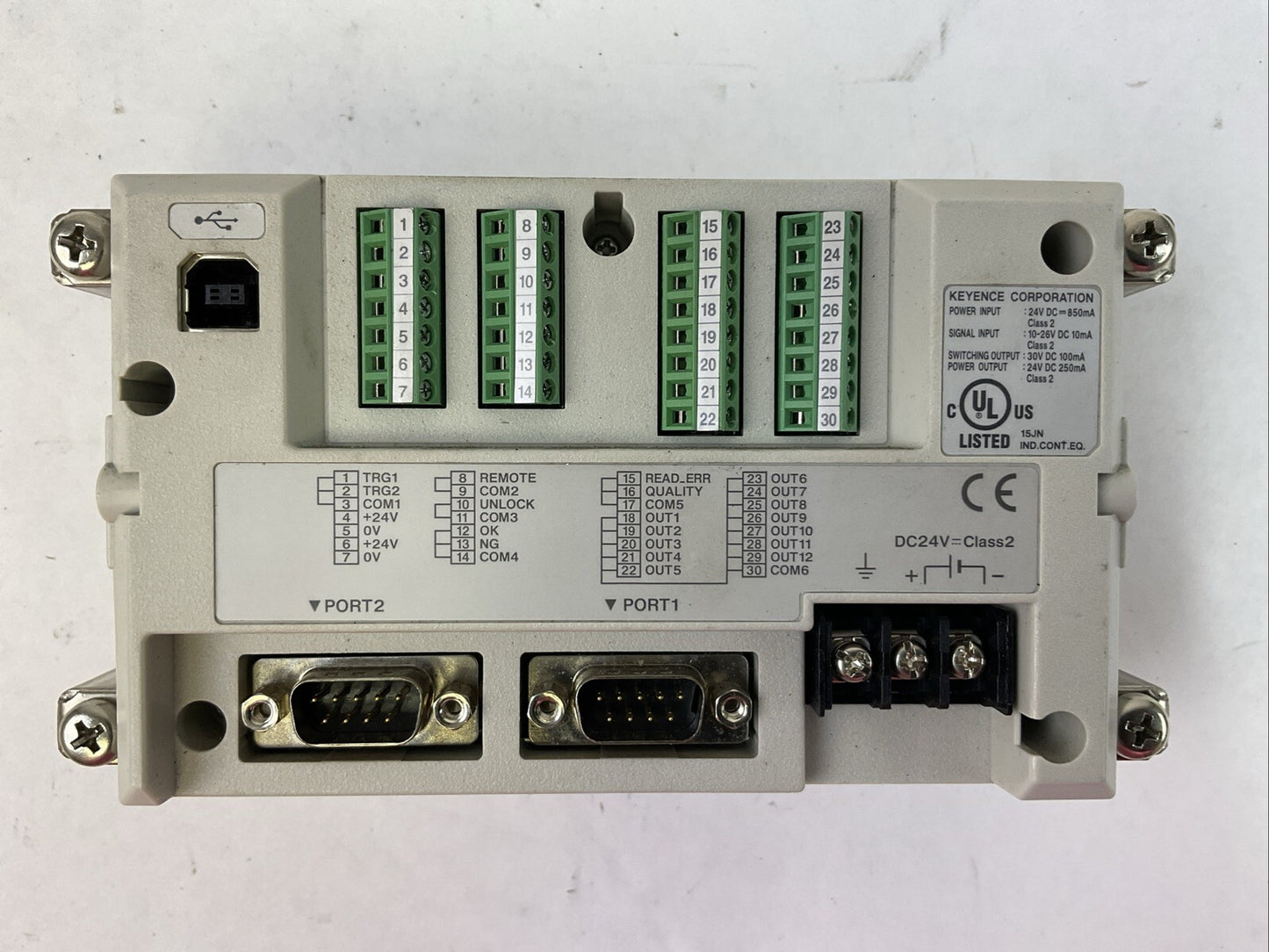 KEYENCE DV-90 CONTROLLER 24VDC