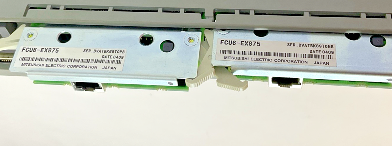 MITSUBISHI FCA C64 NUMERICAL CONTROL SYSTEM H/WVER.B S/WVER.D0 W/ 2X FCU6-EX875