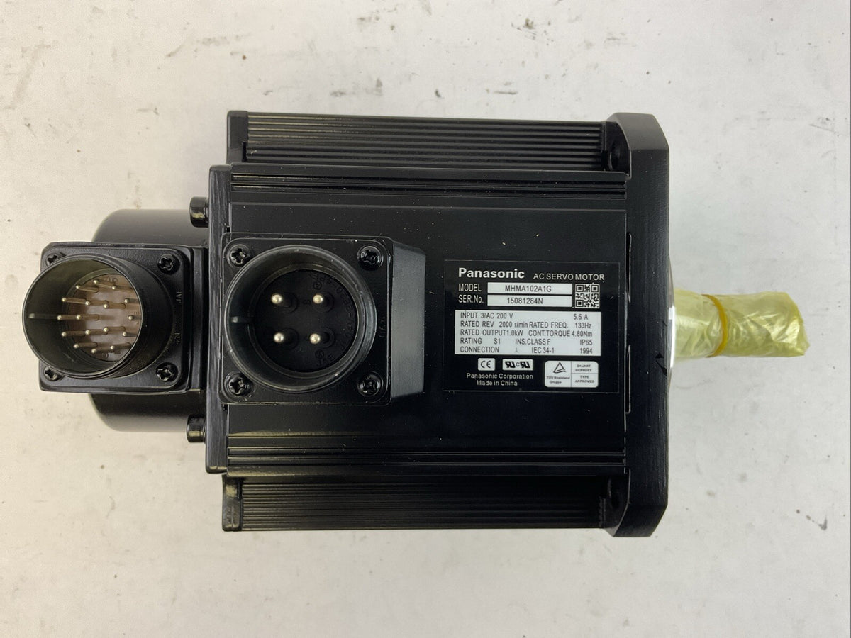 PANASONIC MHMA102A1G AC SERVO MOTOR INPUT 200VAC REV 2000 R/MIN OUTPUT 1.0kW