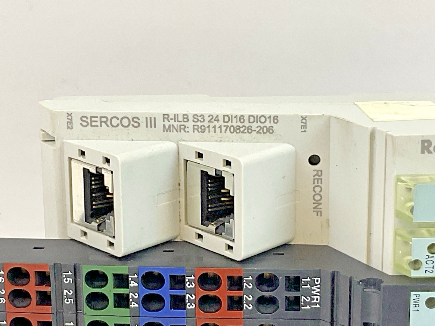 Rexroth SERCOS III R-ILB S3 24 DI16 DlO16 MNR:R911170826-206 INTERFACE MODULE