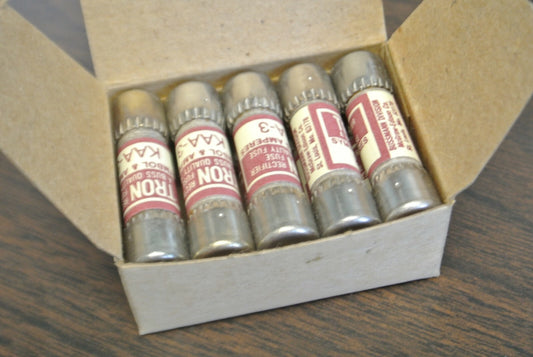 BOX of 10 / BUSSMANN / TRON KAA3 RECTIFIER FUSE / 3A / NEW SURPLUS