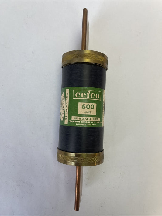 CEFCO RENEWABLE FUSE 600AMP 250V