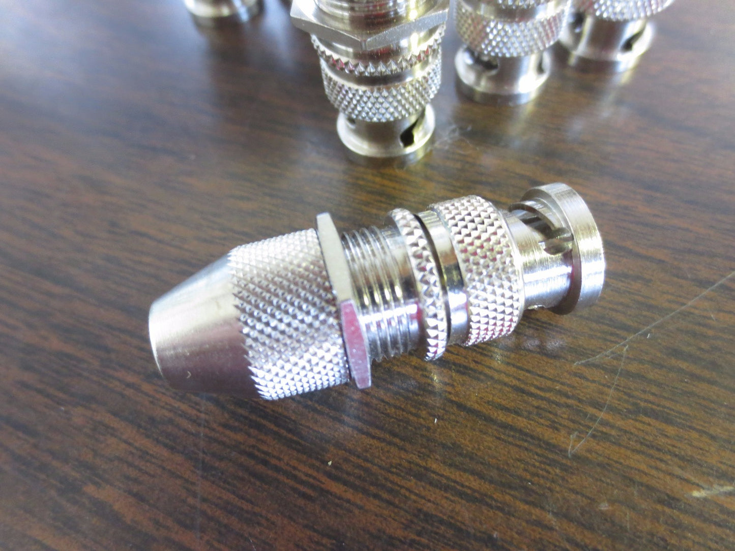 BNC CONNECTOR (?) - TAPERED END - NEW SURPLUS - LOT of 8