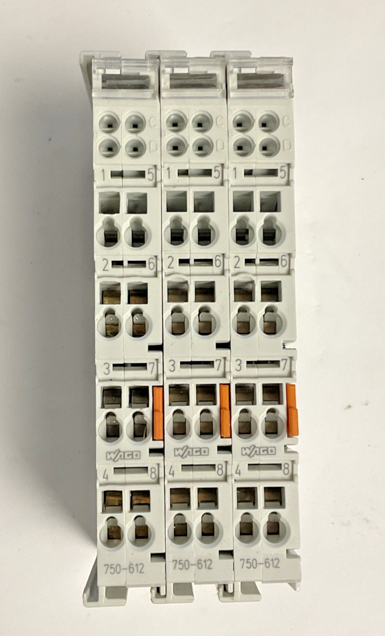 WAGO 750-612 POWER SUPPLY MODULE 230VAC/VDC ***LOT OF 3***
