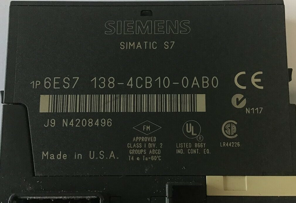 SIEMENS 6ES7 138-4CB10-0AB0 POWER MODULE W/ 6ES7 193-4CD20-0AA0 OUTPUT MODULE