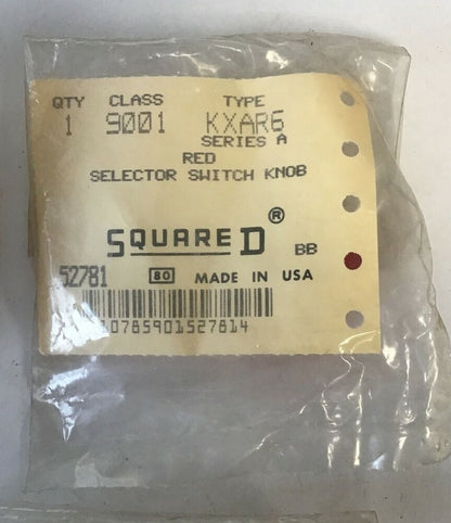 SQUARE D 9001 KXAR6 / 9001KXAR6 RED SELECTOR SWITCH KNOB ***LOTOF5***