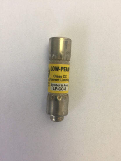LOW-PEAK LP-CC-8 CLASS CC CURRENT LIIMITING FUSE 8AMP 600VAC (LOT OF 3)