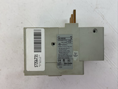 ALLEN BRADLEY 193-EEGE SER B OVERLOAD RELAY 10-90AMP