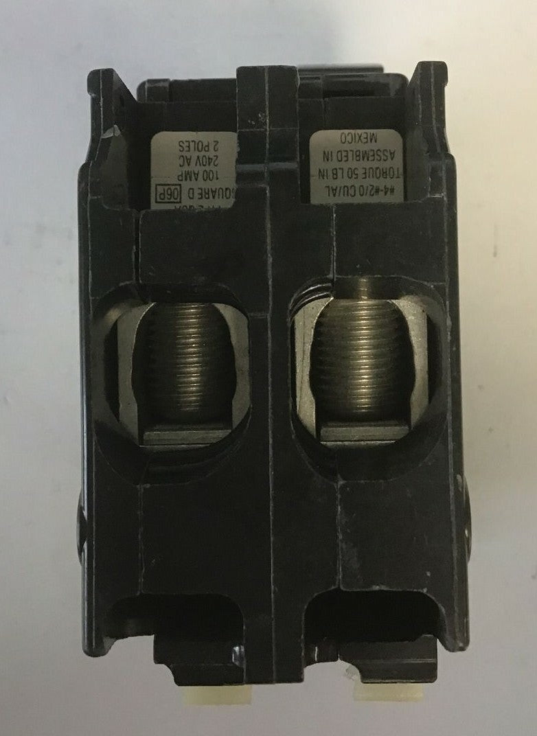 SQUARE D QO2000 CIRCUIT BREAKER 100AMP 240VAC 2POLE