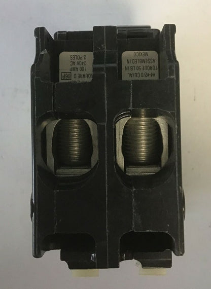 SQUARE D QO2000 CIRCUIT BREAKER 100AMP 240VAC 2POLE