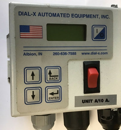 DIAL-X AUTOMATED EQUIPMENT SPE-870 PLUS 121-500-870 FEEDER CONTROL 120VAC