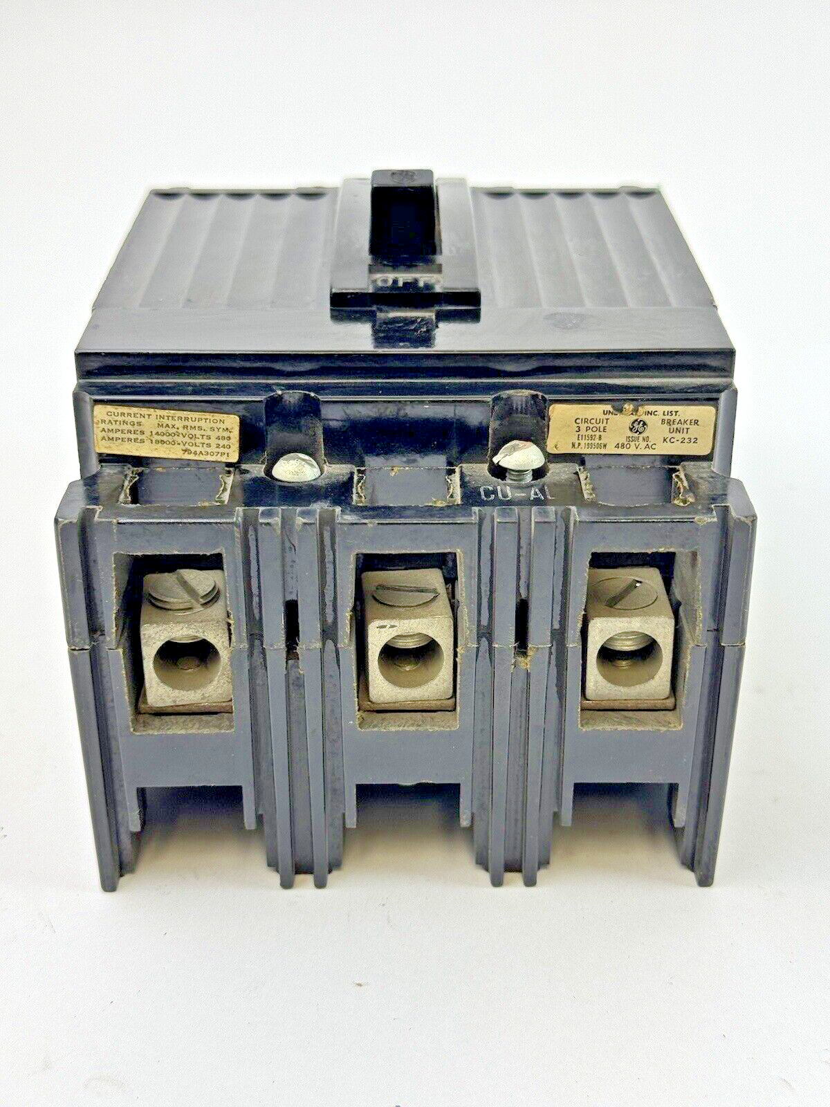 GE - TEF134050 - CIRCUIT BREAKER - 3 POLE/50A/480VAC
