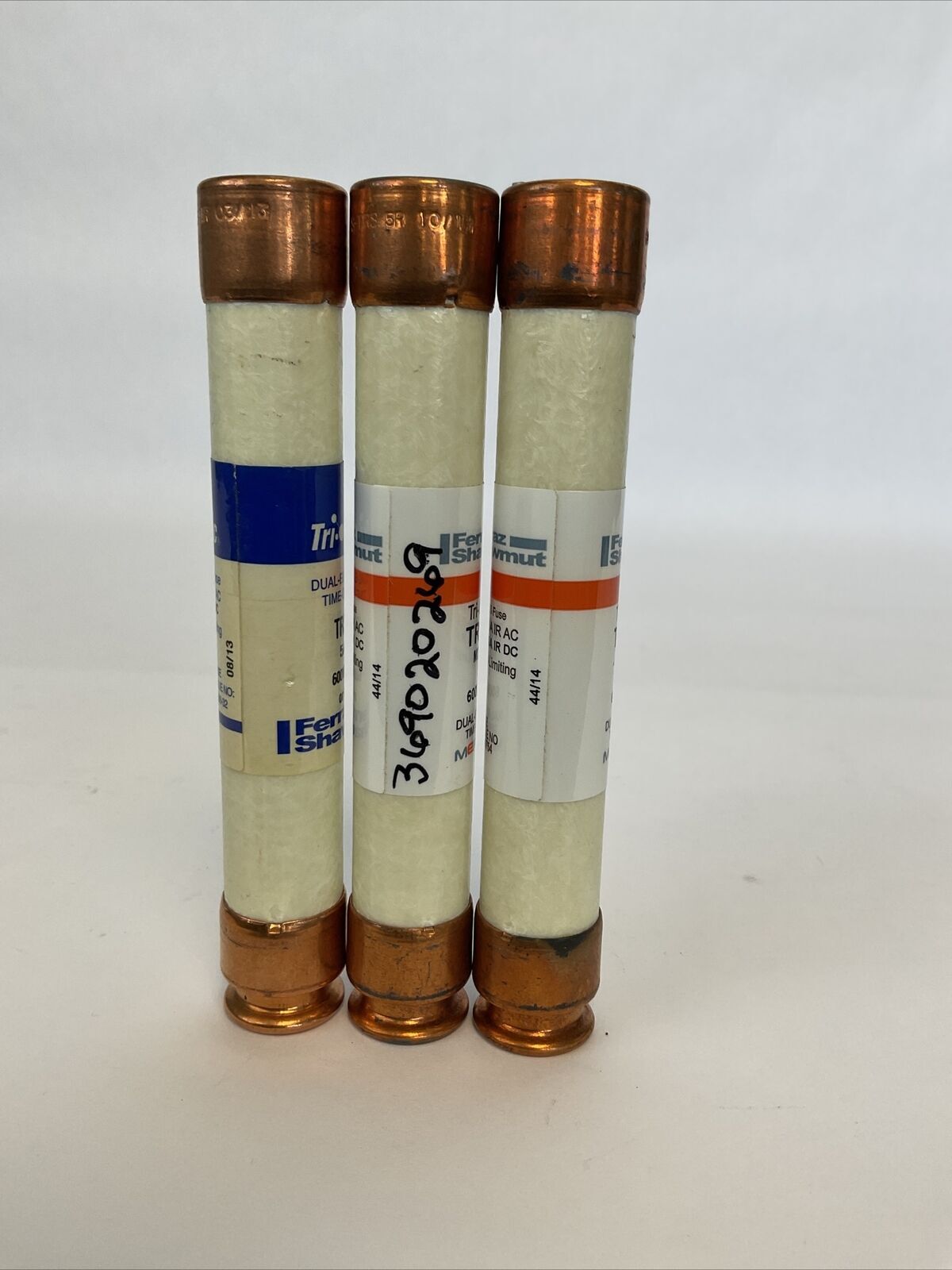FERRAZ SHAWMUT TRS5R 5A 600V TRI-ONIC FUSE DUAL ELEMENT TIME DELAY (LOT OF 3)