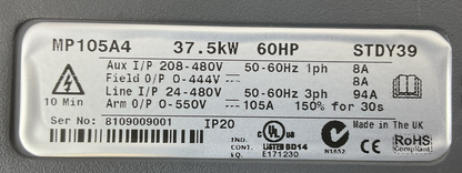 EMERSON MP105A4 DC DRIVE 37.5kW 60HP STDY39