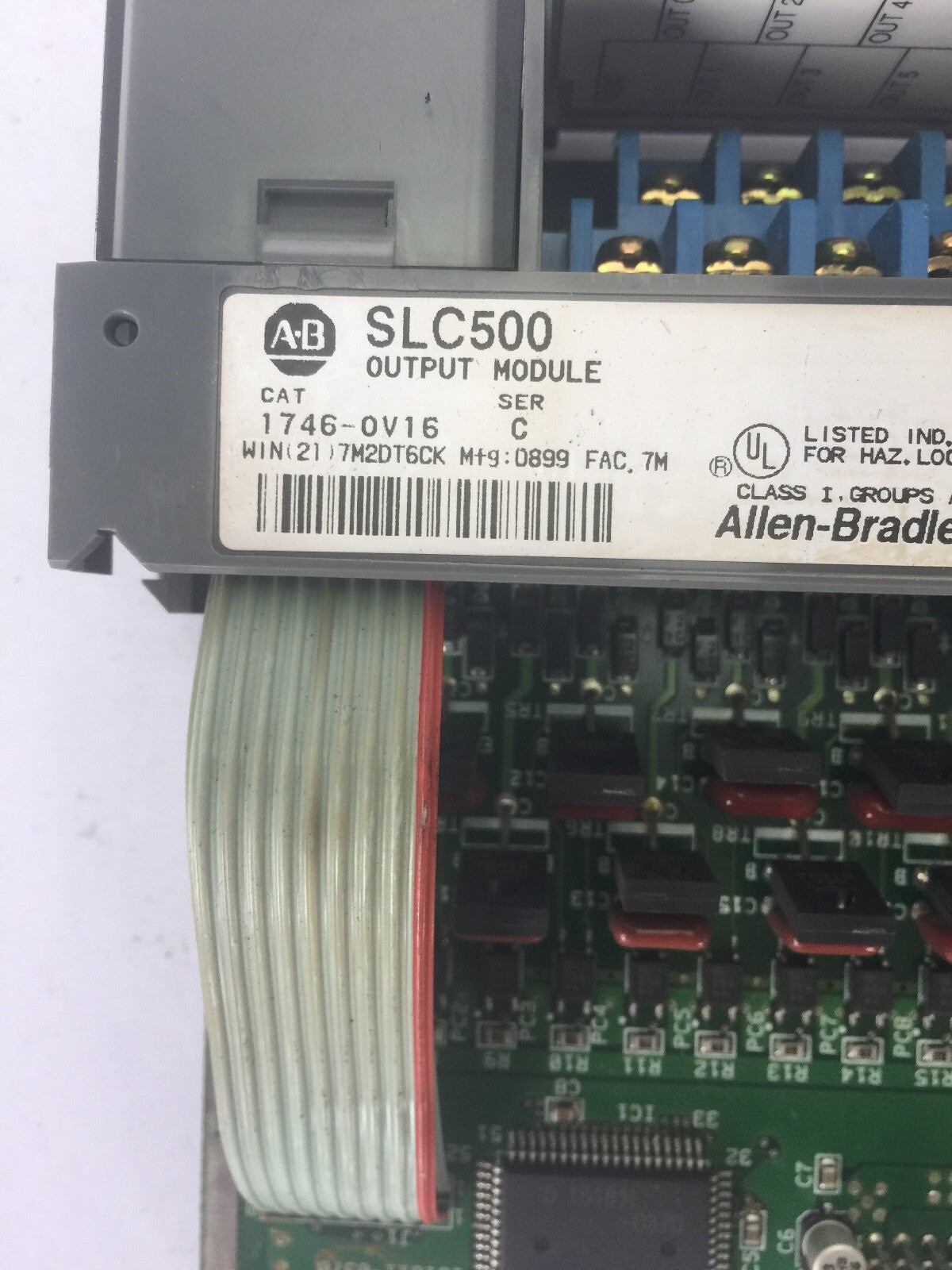 ALLEN BRADLEY 1746-OV16 INPUT MODULE SER C 10-50VDC