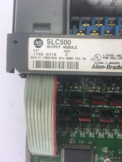 ALLEN BRADLEY 1746-OV16 INPUT MODULE SER C 10-50VDC