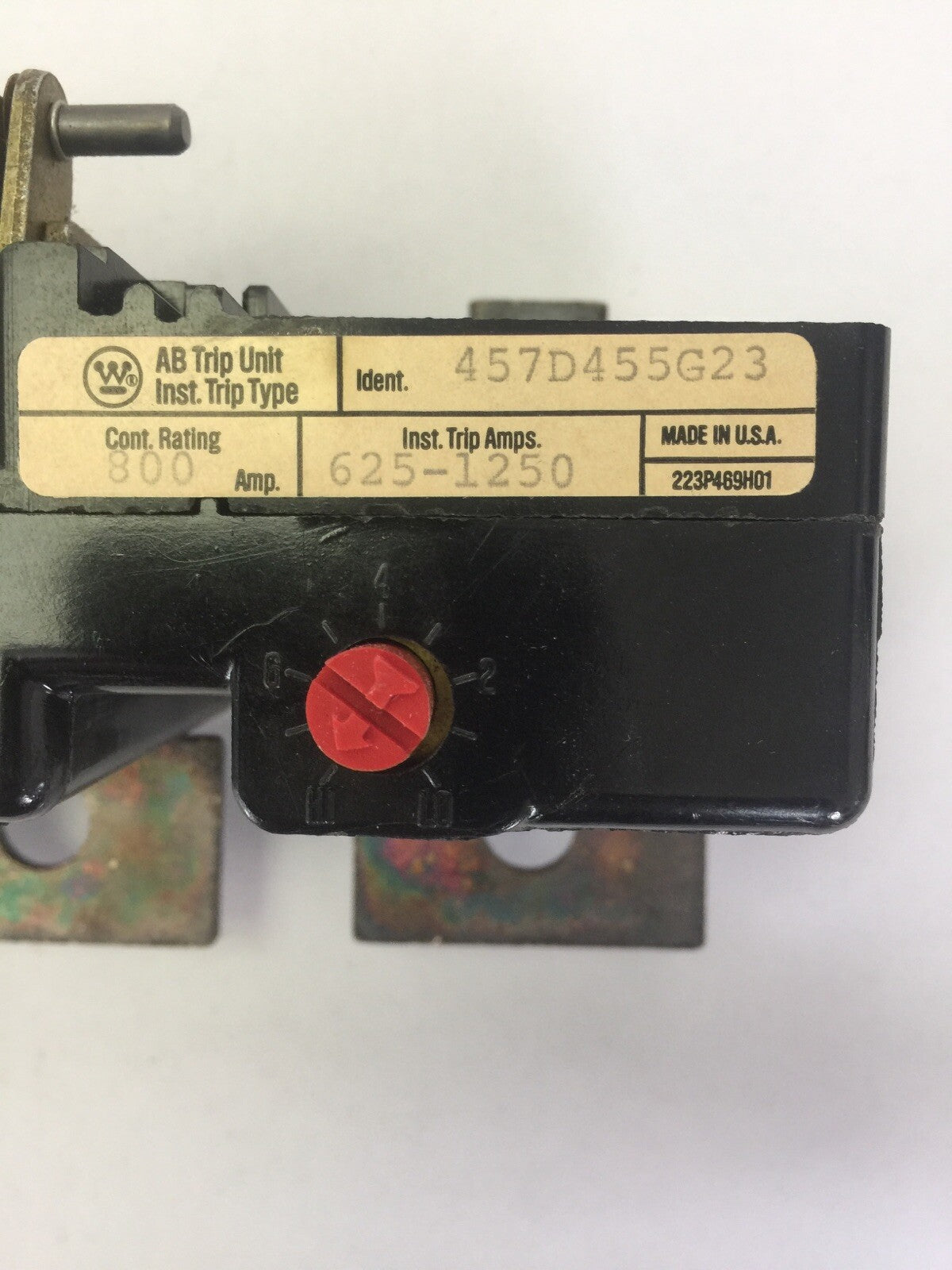WESTINGHOUSE HMA31250TM TRIP UNIT ONLY FOR AB DEION CIRCUIT BREAKER 800AMPS
