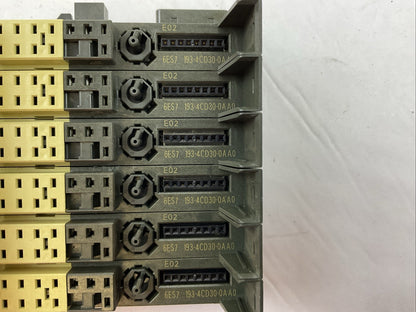 SIEMENS TERMINAL MODULE 6ES7 193-4CD30-0AA0 TM-P15C23-A0 (LOT OF 6)