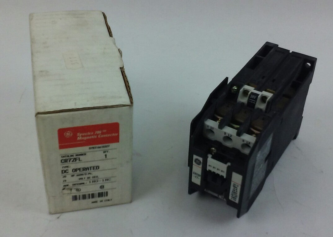 GENERAL ELECTRIC CR7ZFL Magnetic Contactor, 24V coil, 600VAC, 45A (NEW SURPLUS)