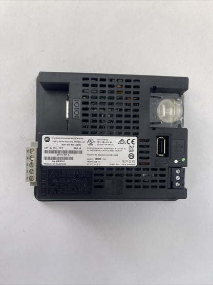 ALLEN BRADLEY 2711C-T4T PANELVIEW C400 COMPONENT 4 INCH TERMINAL SER A 24VDC