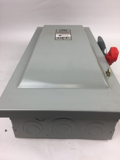 SIEMENS HF223N HEAVY DUTY SAFETY SWITCH 100 AMP 240 VAC 250 VDC 2 POLE 3 WIRE