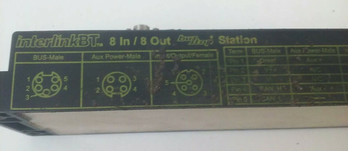 TURCK FDNP-S0808G-WW BUS STOP DEVICENET INTERLINKBT 8 IN/ 8 OUT STATION 11-26VDC