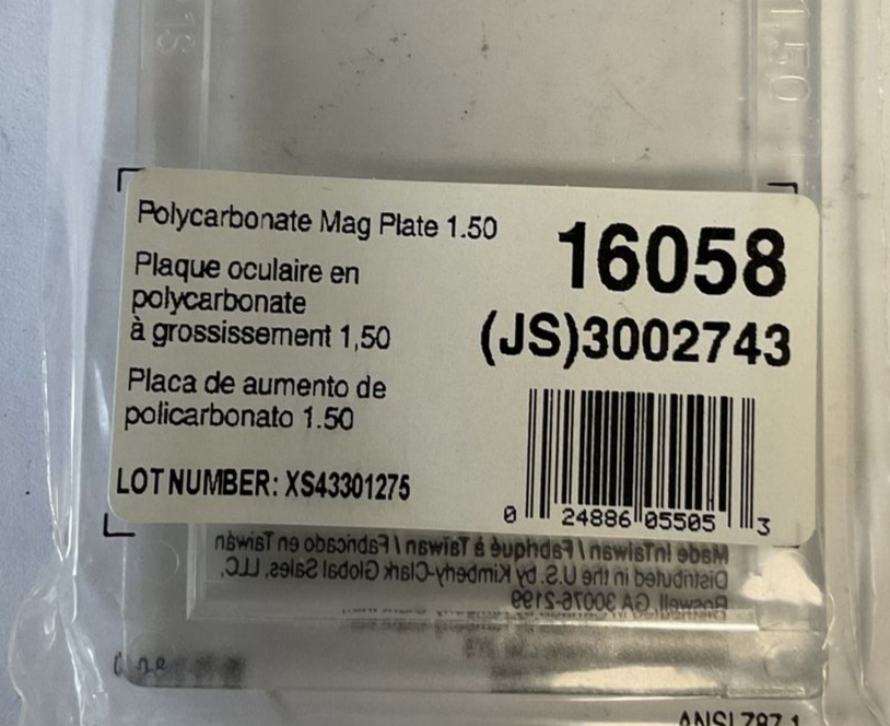 JACKSON 16058 MAGNIFICATION PLATE MAG PLATE 1.50 ***LOTOF4***