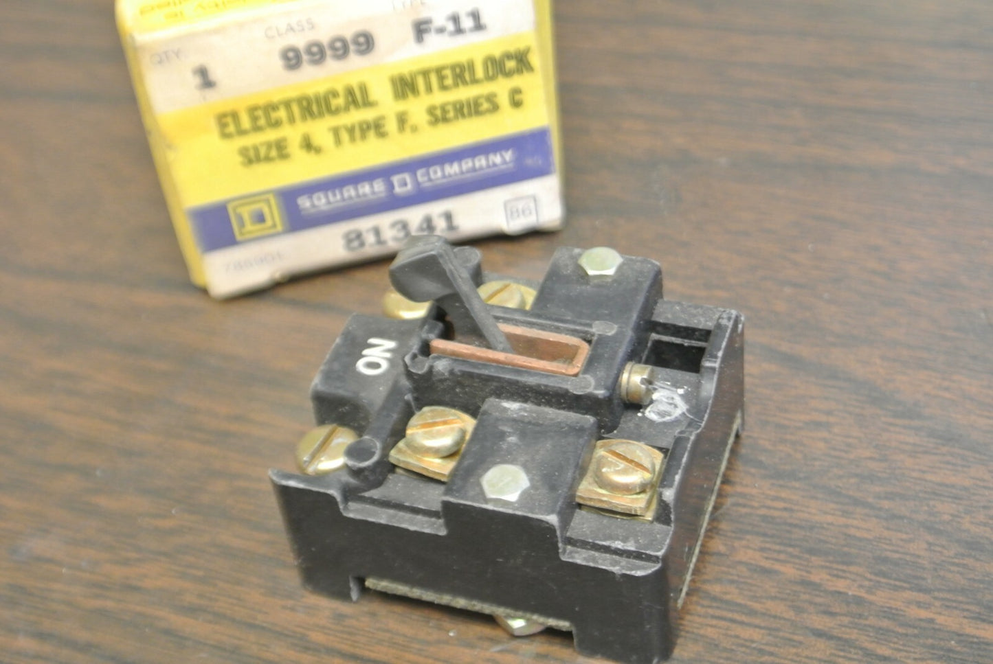 SQUARE D 9999 F-11 ELECTRICAL INTERLOCK / SIZE 4 / TYPE F / Ser. C  NEW SURPLUS