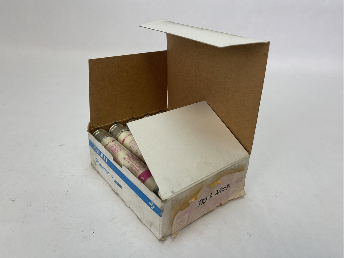 GOULD SHAWMUT TRS3-2/10R TRI-ONIC TIME DELAY FUSE 600VAC 3-2/10AMP (BOX OF 10)