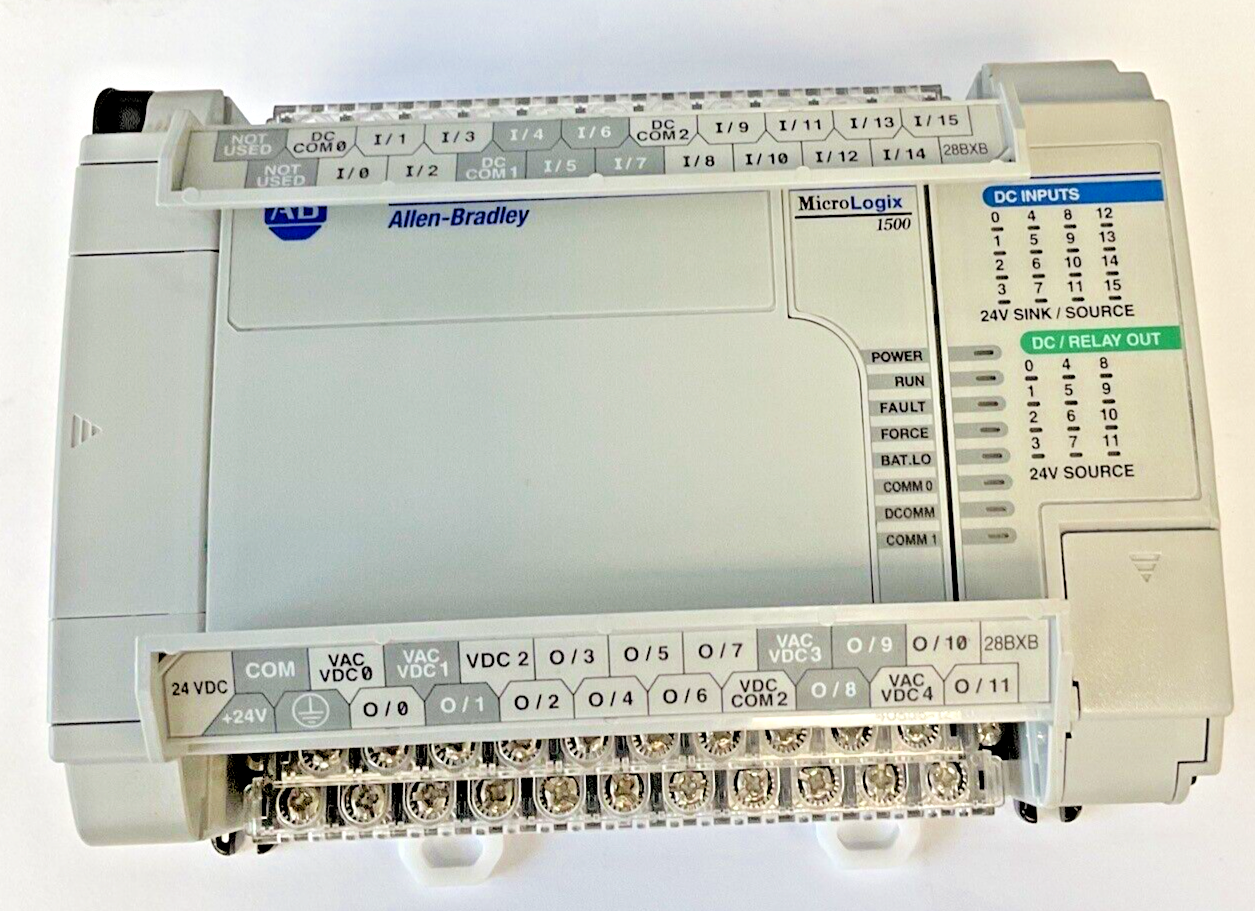 ALLEN BRADLEY 1764-28BXB BASE AND CONTROLLER  SER.B REV.A 24VDC MICROLOGIX 1500