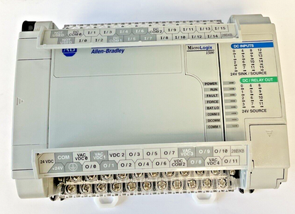ALLEN BRADLEY 1764-28BXB BASE AND CONTROLLER  SER.B REV.A 24VDC MICROLOGIX 1500