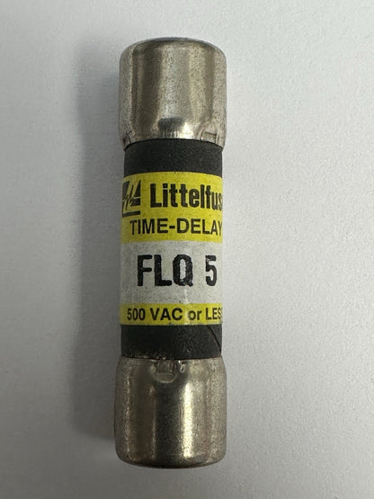 LITTELFUSE FLQ-5 5 AMP 500VAC TIME-DELAY FUSE *LOT OF 6*