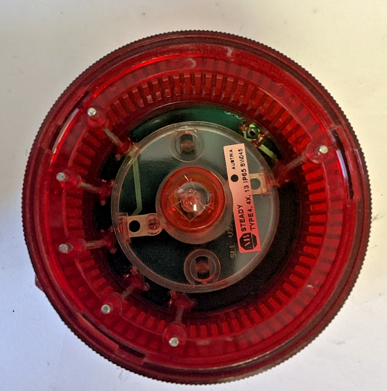 ALLEN BRADLEY 855T-B10DN4 STACK LIGHT RED SER.B 120V