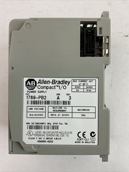 ALLEN BRADLEY 1769-PB2 SER A REV 2 COMPACT I/O POWER SUPPLY