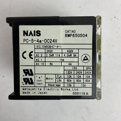 NAIS PC-5-4a-DC24V BMNP650504 CONTACTOR