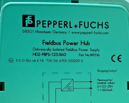 PEPPERL+FUCHS HD2-FBPS-1.25.360 POWER HUB